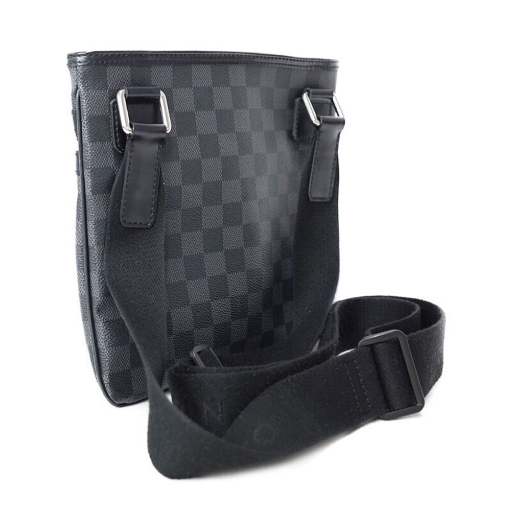 Louis Vuitton Thomas Shoulder Bag Black Graphite Damier